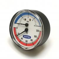 Термоманометр "ZOTA" 4 бар, 120°С 1/2" д=63