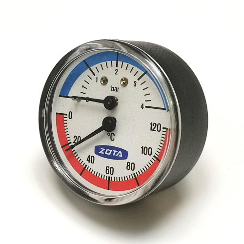 Термоманометр "ZOTA" 4 бар, 120°С 1/2" д=63