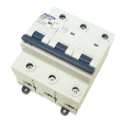 Автоматический выключатель ZOTA Ev30-125 3P 10kA 80A C